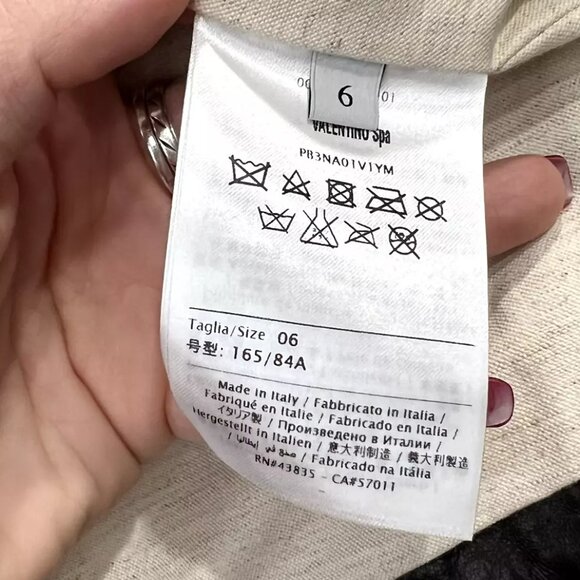 $6490 04. Valentino Black Leather Rockstud Embellished Short Jacket size 6 Moto - Picture 13 of 16